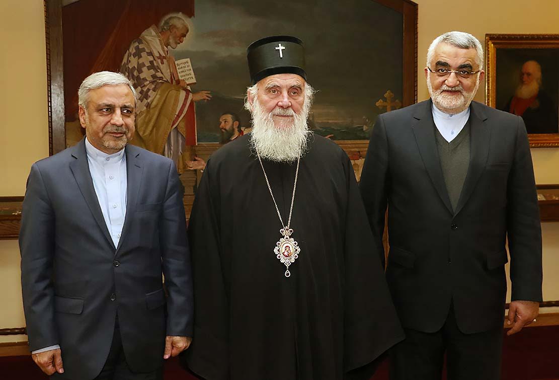 The head of Iran’s state delegation visited Serbian Patriarch