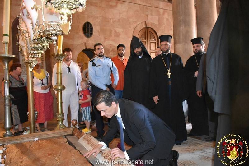 THE PRIME MINISTER OF ROMANIA VISITS THE JERUSALEM PATRIARCHATE