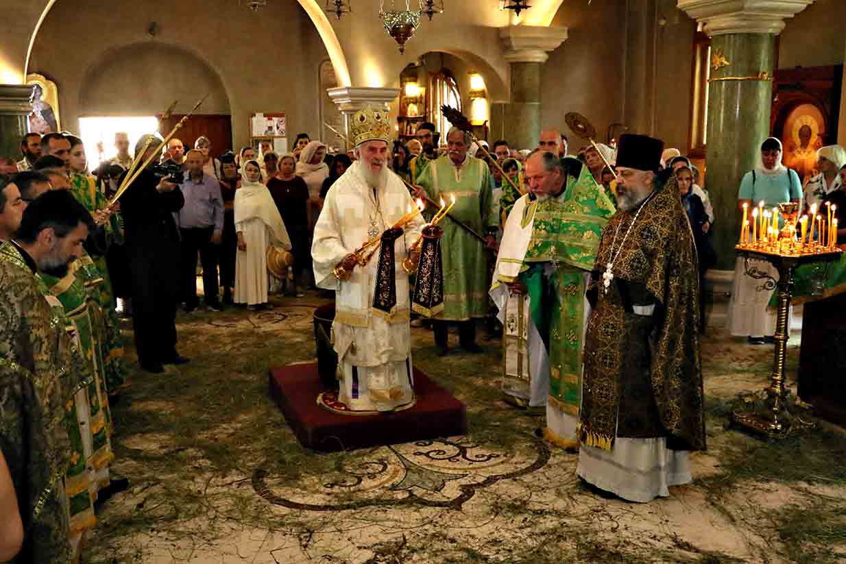 Serbian Patriarch officiated Liturgy at the Belgrade Russian church