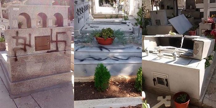 ORTHODOX CEMETERY DESECRATED IN CYPRUS