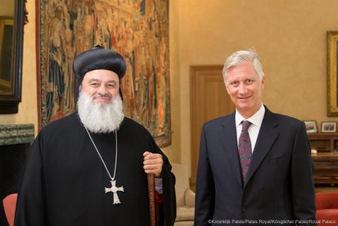 Patriarch Ignatius Aphrem II Visits King Philip of Belgium