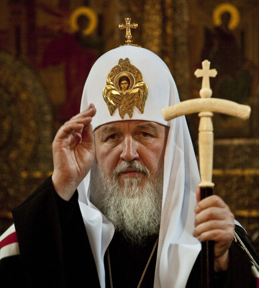 Orthodox Patriarch of Moscow celebrates the Rite of Lifting the Cross