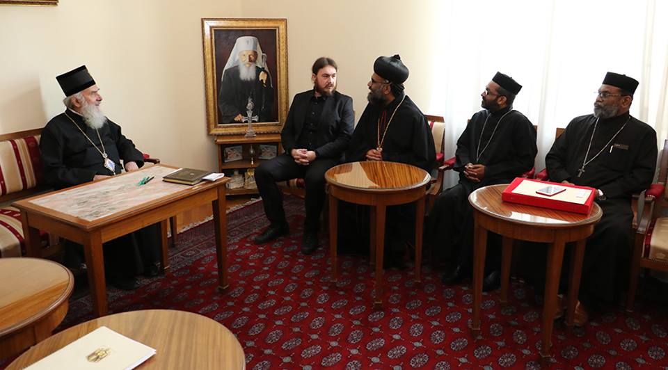 Serbian Patriarch Irinej Receives Indian Orthodox Delegation