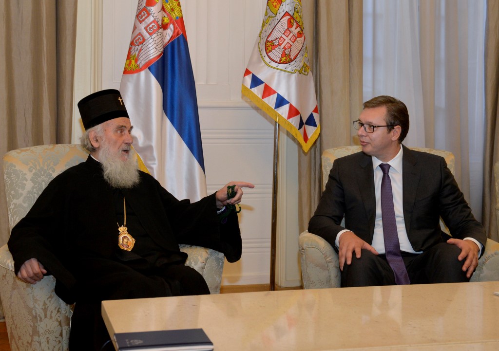 The Serbian Patriarch received by the President of Serbia