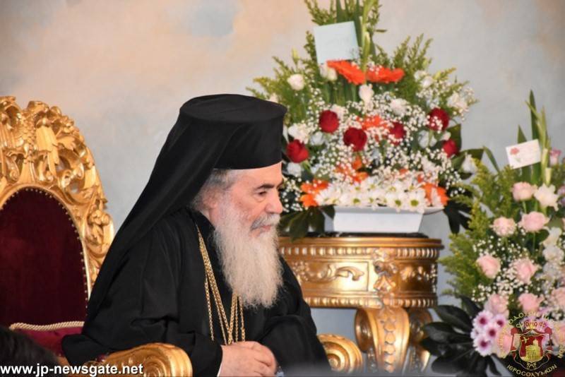 THE 12TH ENTHRONEMENT ANNIVERSARY OF HIS BEATITUDE THE PATRIARCH OF JERUSALEM THEOPHILOS