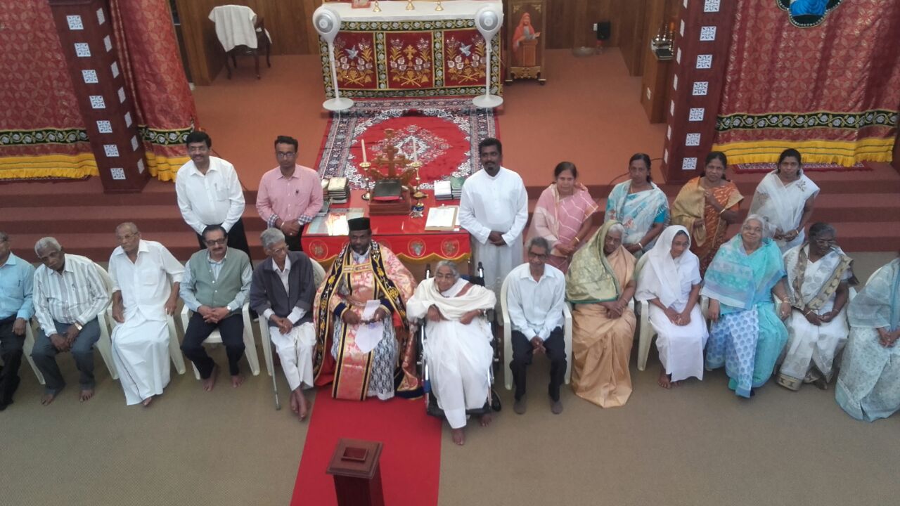 Indian Orthodox Parish Vicar leads Divine Liturgy for senior citizens of St Gregorios Orthodox Church