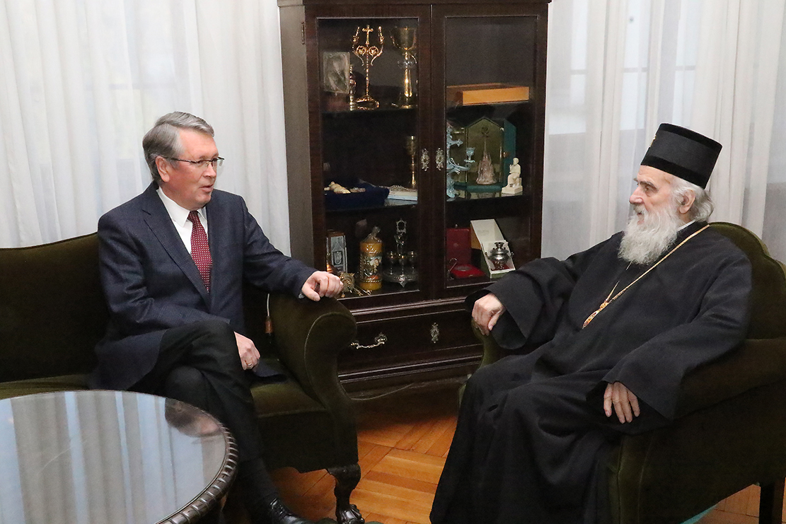 Serbian Patriarch received the Ambassador of the Russian Federation