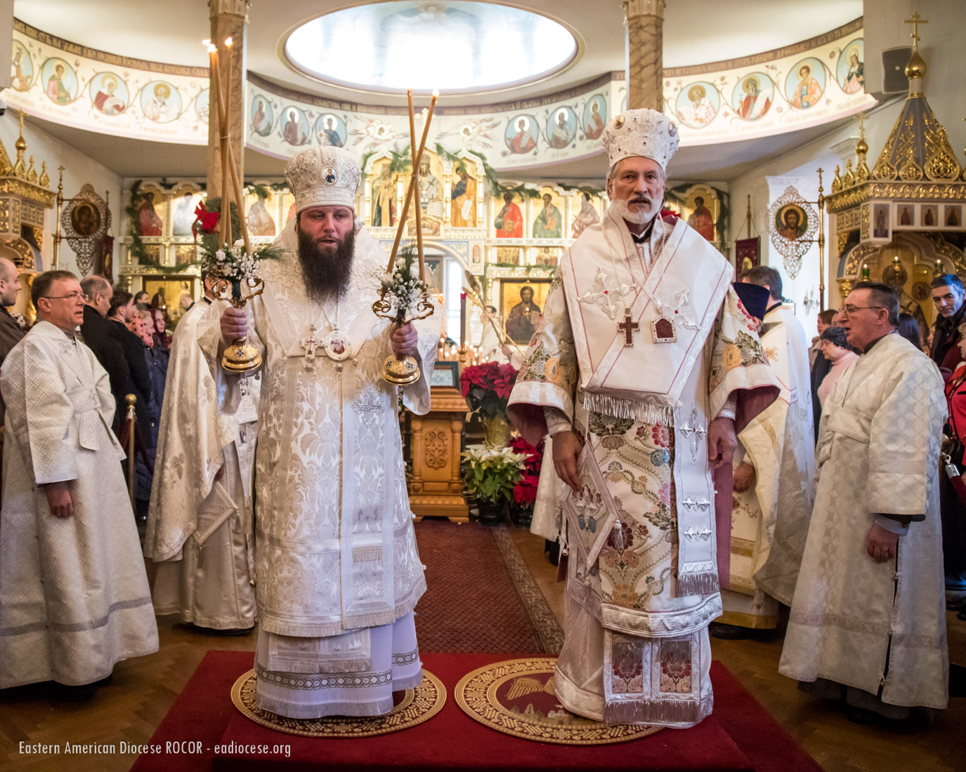 NEW YORK CITY: RUSSIANS & SERBS JOINTLY CELEBRATE CHRIST’S NATIVITY IN SYNODAL CATHEDRAL