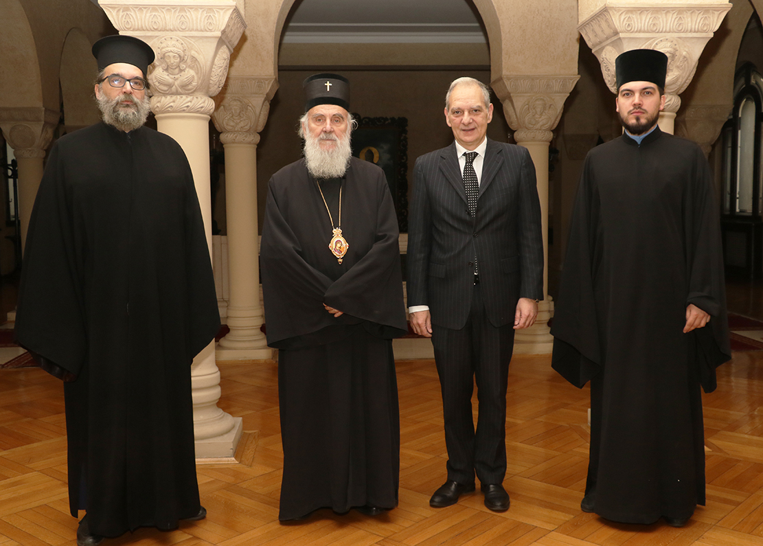 The Serbian Patriarch received in audience the Greek Ambassador