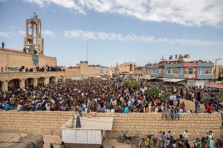 Palm Sunday celebrations mark revival of life in Qaraqosh