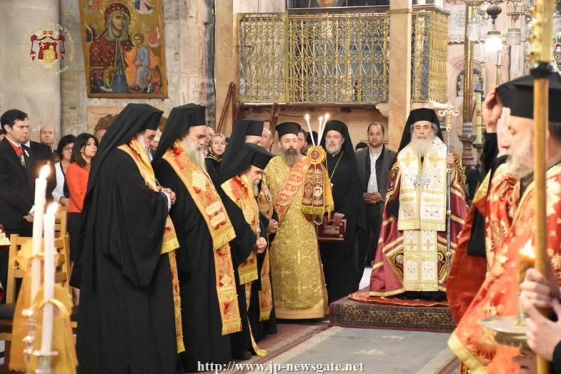 DOXOLOGY FOR MARCH 25TH  1821 AT THE JERUSALEM PATRIARCHATE