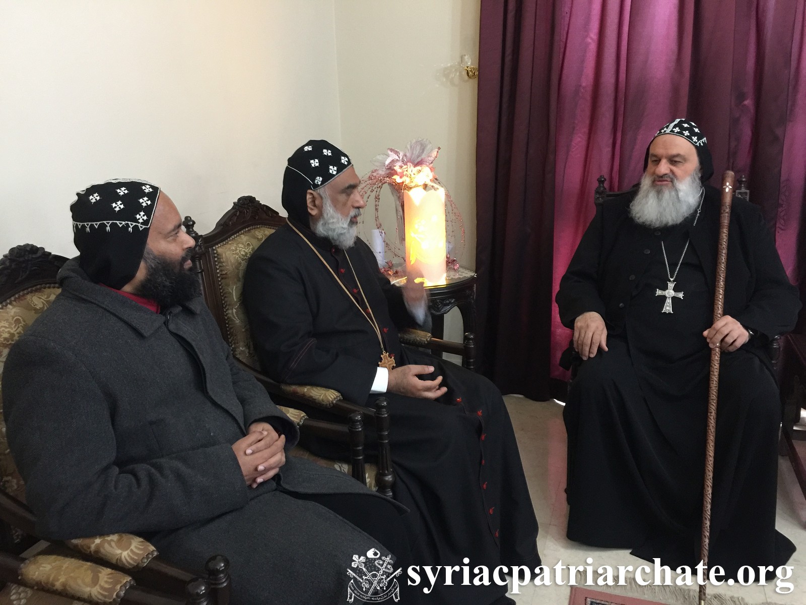 The Secretary of the Regional Synod in India Visits Patriarch Ignatius Aphrem II