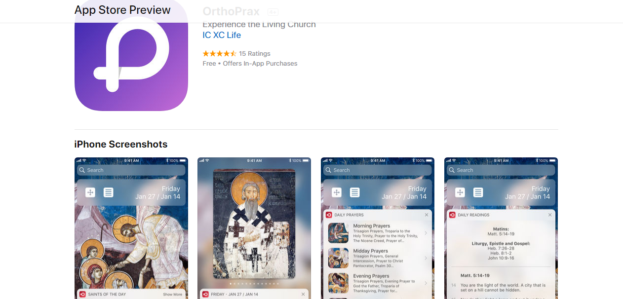 OrthoPrax App – Experience the Living Church – IC XC Life