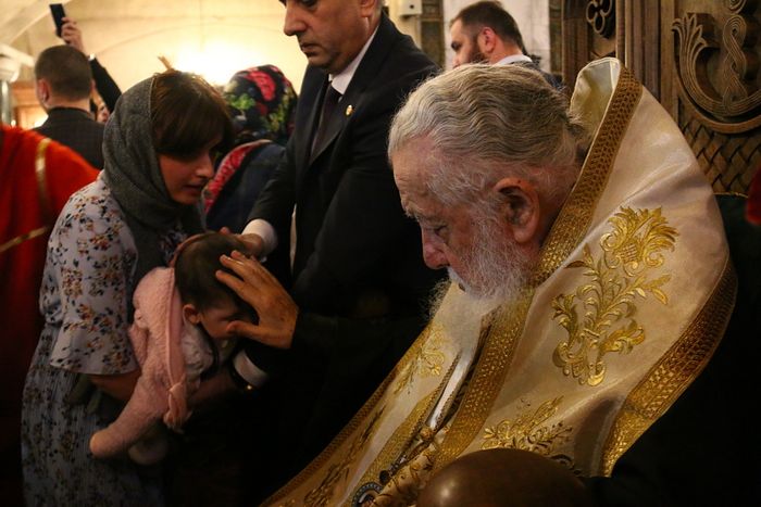 ANOTHER 1,000 CHILDREN BAPTIZED BY PATRIARCH ILIA OF GEORGIA