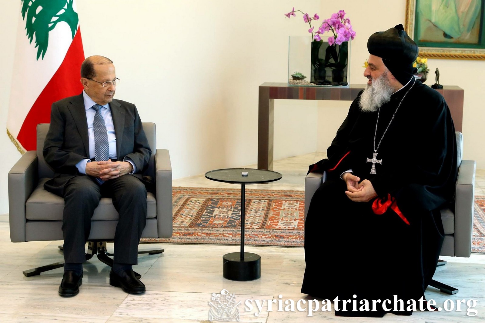 Patriarch Mor Ignatius Aphrem II Meets Lebanese President General Michel Aoun
