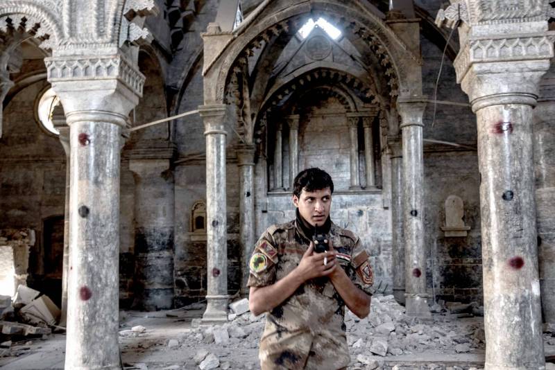 Heartbreaking Scenes from the Ancient St. Thomas Syriac Orthodox Cathedral in Mosul