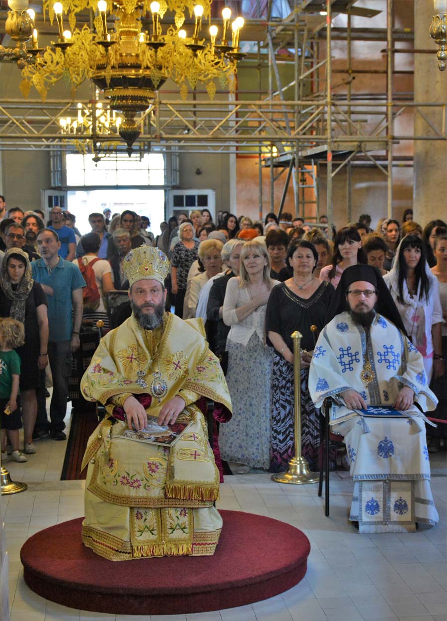 Archbishop Jovan officiated Liturgy in St. Alexander Nevsky church