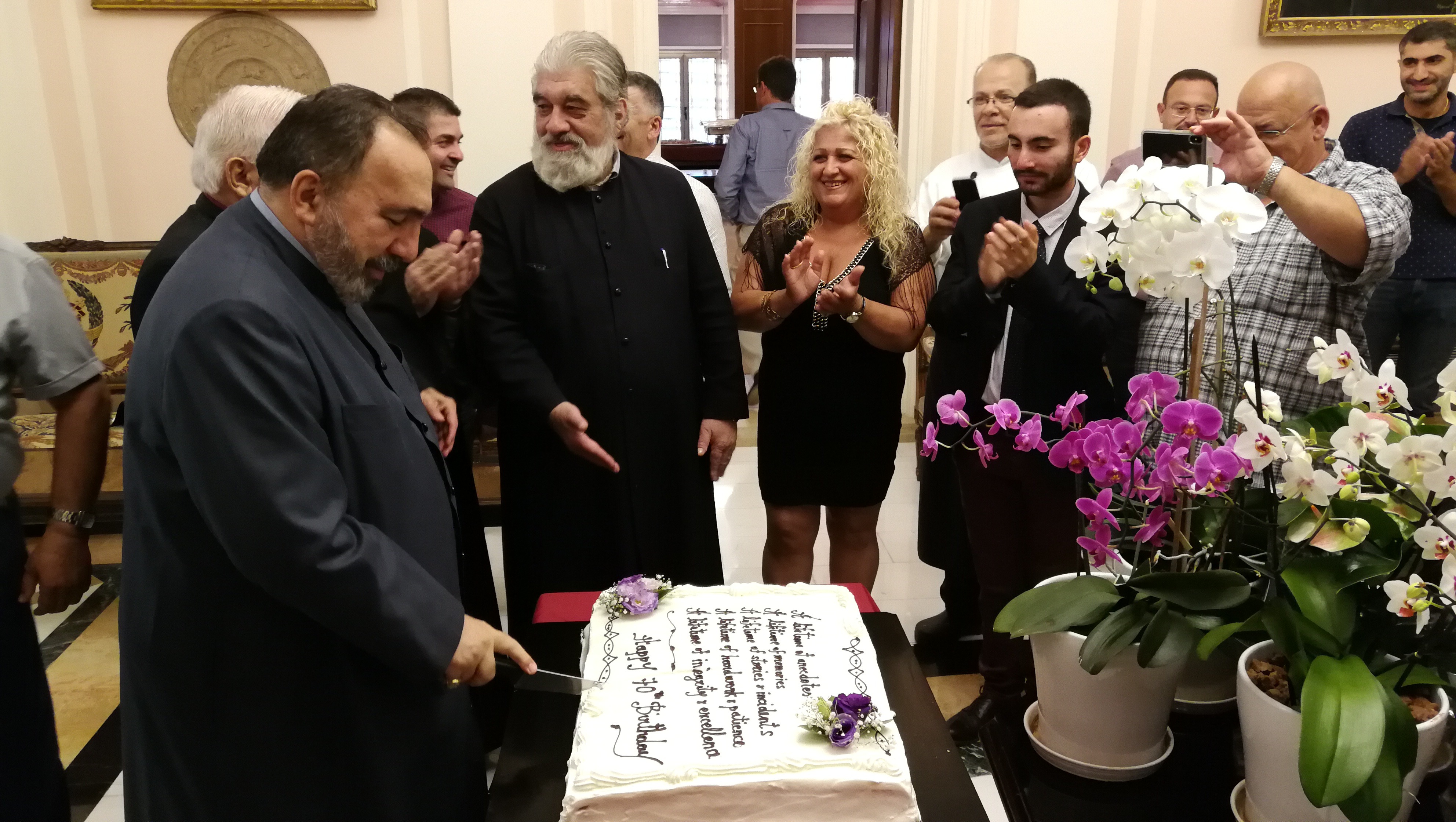 Patriarch-Archbishop Nourhan Manougian of Jerusalem celebrates his 70th Birthday