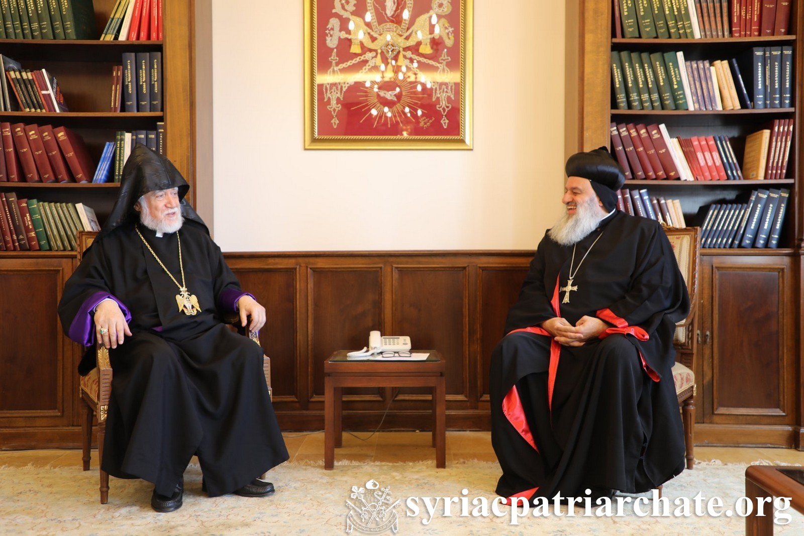 Patriarch Mor Ignatius Aphrem II Visits Catholicos Aram I