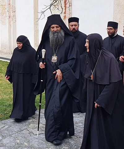 Serbian Patriarch Arrives at the Pec Patriarchate