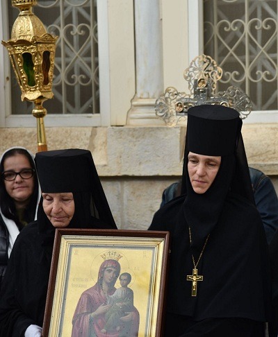 Ascension of the Lord Convent on the Mt of Olives celebrates the Icon of the Mother of God “Quick to Hear”