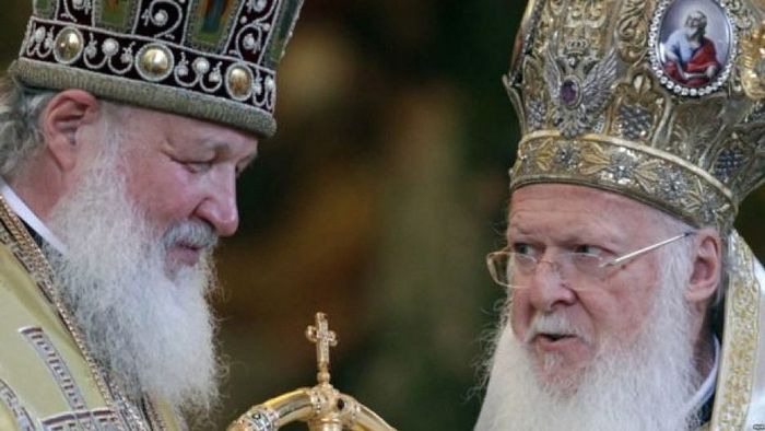 RUSSIAN CHURCH SUSPENDS COMMEMORATION OF PAT. BARTHOLOMEW AND CON-CELEBRATION WITH CONSTANTINOPLE HIERARCHS, EUCHARISTIC COMMUNION NOT BROKEN