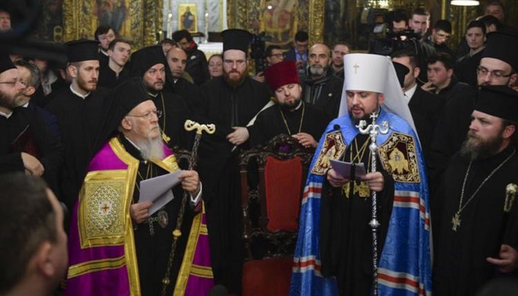 TOMOS OF AUTOCEPHALY GRANTED TO THE UKRAINIAN SCHISMATIC CHURCH