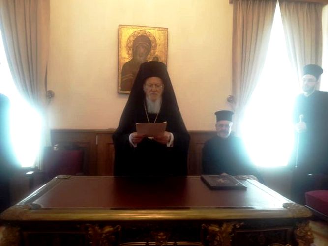 KIEV PATRIARCHATE DOES NOT AND HAS NEVER EXISTED, SAYS PATRIARCH BARTHOLOMEW