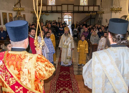 The First Hierarchal Liturgy Held In The New Church In Braunau