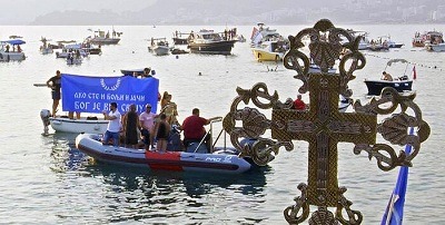 Maritime Cross Procession Held in Defense of Church in Montenegro