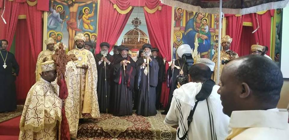 Joint Prayers held between the Exile Synod and Addis Ababa Synod Prelates of the Ethiopian Church