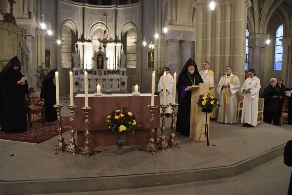 HIS HOLINESS ARAM I LECTURES IN BERN SWITZERLAND ON THE ECUMENICAL MOVEMENT