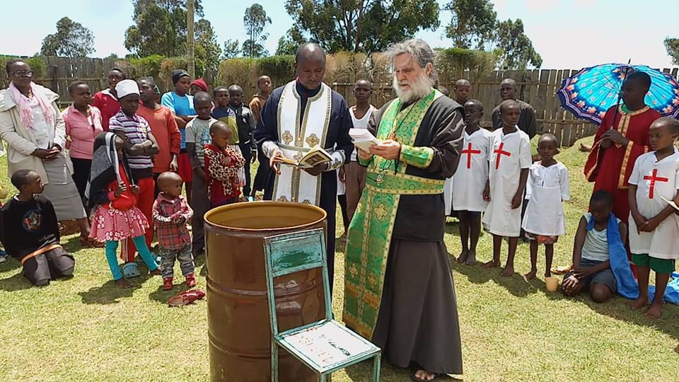Thirteen Kids Baptized into the Orthodox Church in Kenya