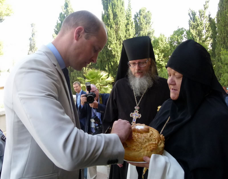 Prince William visits Russian Gethsemane