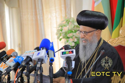 Patriarch Abune Mathias Thanks Orthodoxy Cognate PAGE, Orthodox Churches, and the Roman Catholic Church