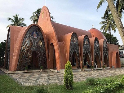 The St George Leaning Cross Malankara Nasrani Church Featured on ArchDaily 