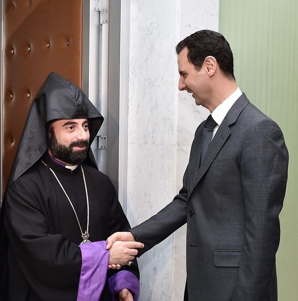 Bishop Armash Thanks President Bashar Assad and the Syrian Parliament