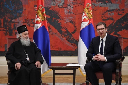 Meeting of Patriarch Irinej with President Vucic Concerning Corona-virus