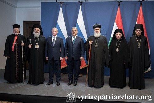 Patriarch Ignatius Aphrem II Meets Russian President Putin Hungarian Prime Minister Orban