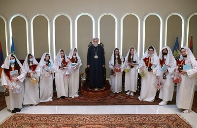 The Ceremony Commemorating the Parable of the Ten Virgins Held in Antelias