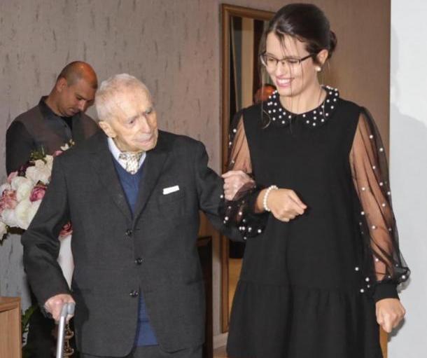Oldest Living Man, Dumitru Comanescu, Receives Patriarchal Cross