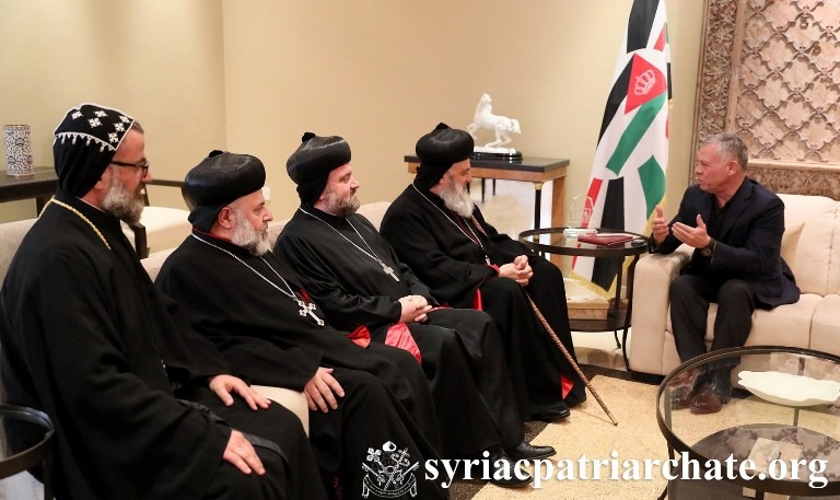 Patriarch Mor Ignatius Aphrem II Meets King Abdullah II of Jordan