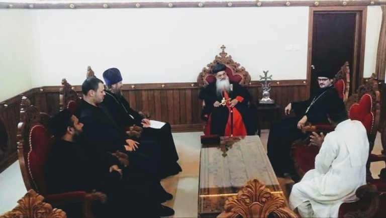 Catholicos Receives Russian Orthodox Delegation 