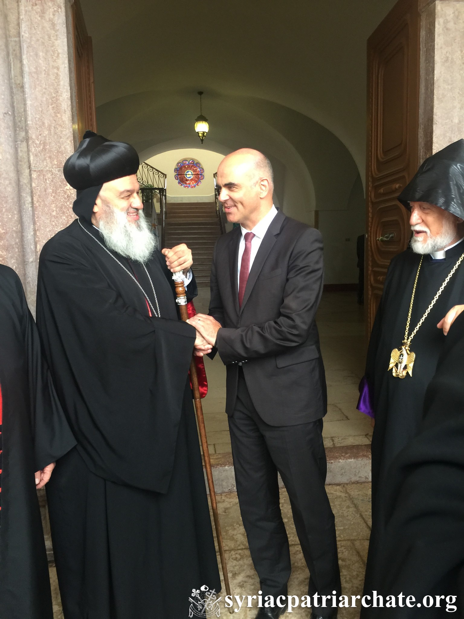 Patriarch Mor Ignatius Aphrem II & Swiss President Alain Berset Discuss ‘Abducted Bishops’