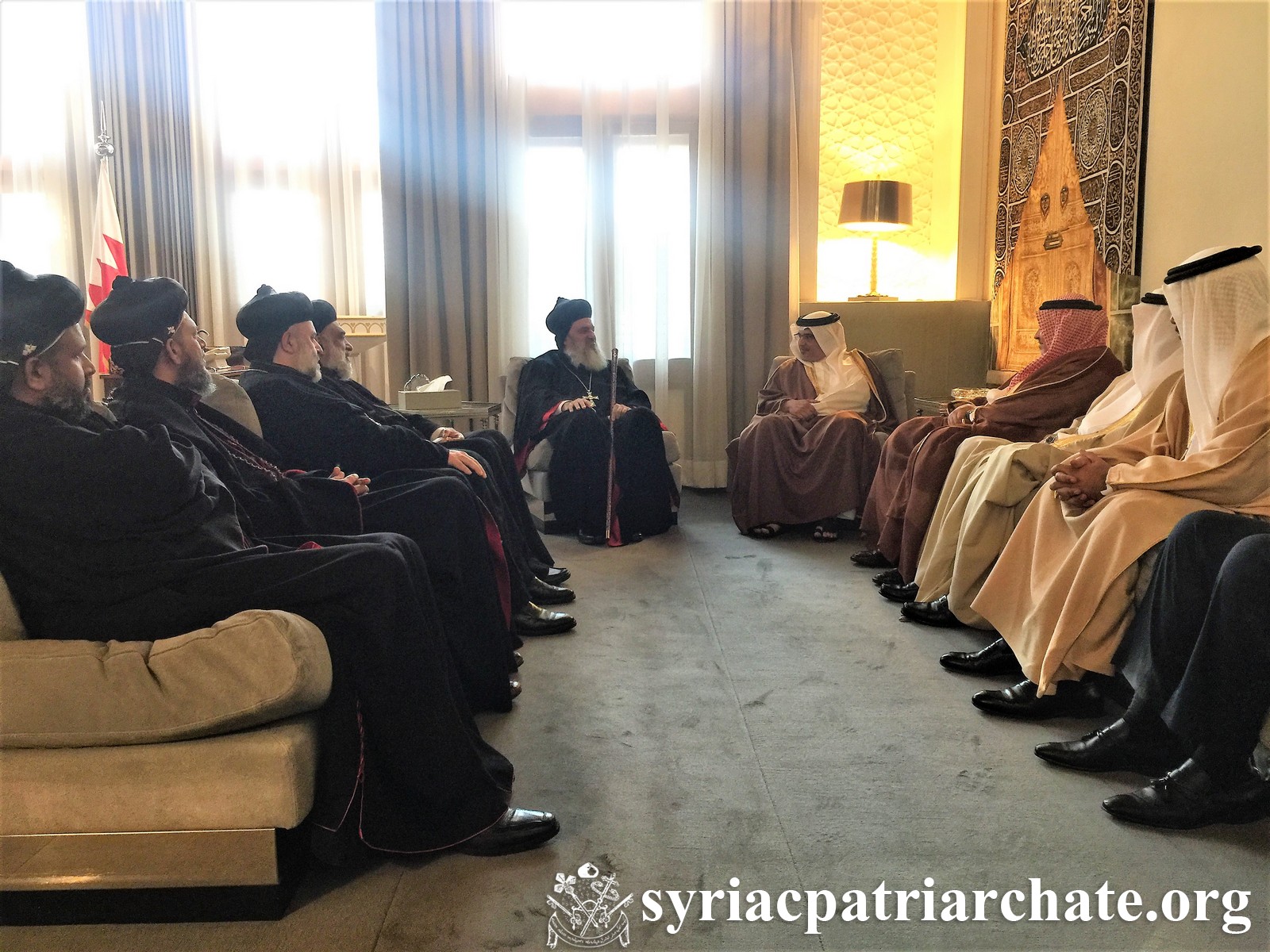 Patriarch Mor Ignatius Aphrem II Meets Crown Prince of Bahrain