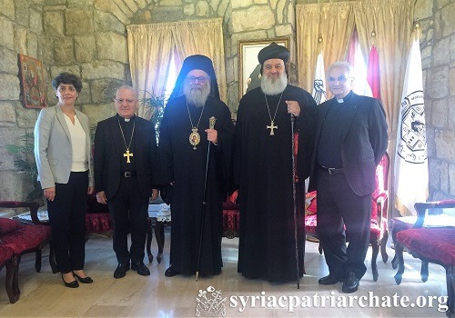 Patriarch Mor Ignatius Aphrem II Meet Presidents of the Middle East Council of Churches