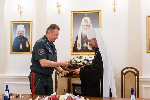 The Ministry of Emergency Situations Signs Agreement with the Belarusian Orthodox Church