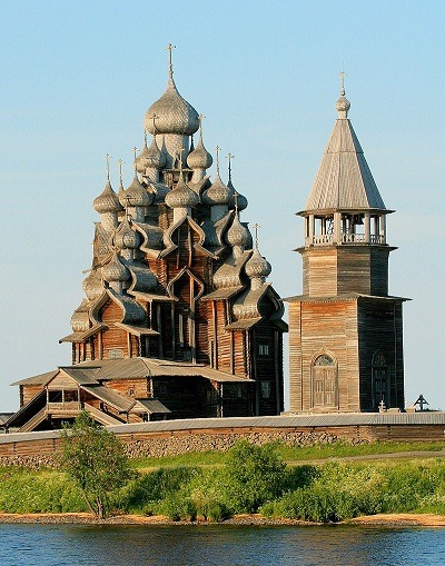 Kizhi Pogost Church Restored on the Russian Island of Kizhi