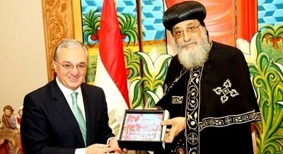 Armenian Foreign Minister and Pope of the Coptic Orthodox Church of Alexandria Meet in Egypt