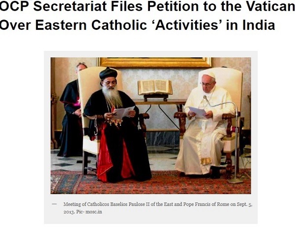 OCP ‘Petition on Eastern Catholics’ Forwarded to the Congregation for the Oriental Churches